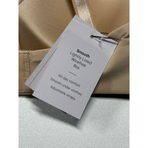 Auden Smooth Lightly Lined Wirefree Bra Beige 36B All day Comfort NEW - Picture 4 of 9